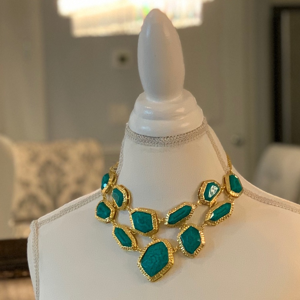 Turquoise & Gold Necklace